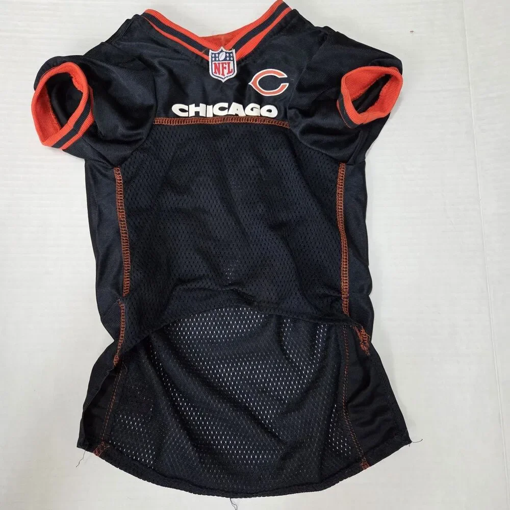 Pets First NFL Raglan Mesh Jersey Pet Dog Jersey Chicago Bears Football
